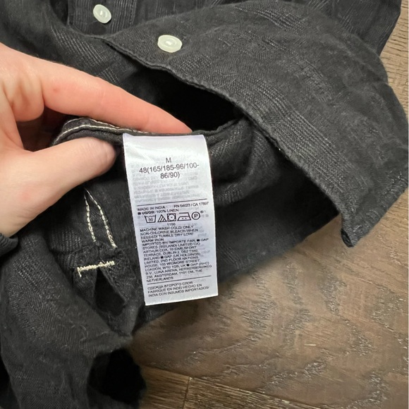 Black Banana Republic Linen Shirt - Picture 13 of 16